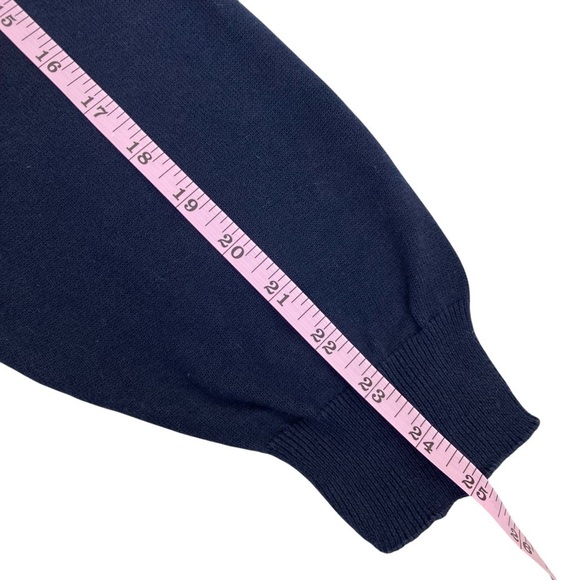 Cotton Traders Coogi Style 3D Textured Crewneck Sweater Blue 100% Cotton Sz XXL - Picture 13 of 16